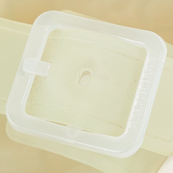 Balenciaga Mallorca Translucent Buckled Jelly Slide Sandals - Picture 8 of 9